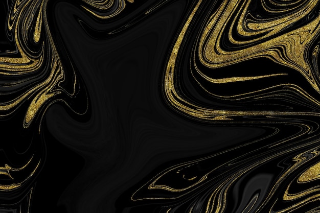 Black and gold marble texture