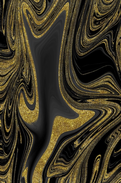 Black and gold marble texture