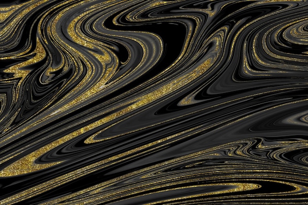 Black and gold marble texture