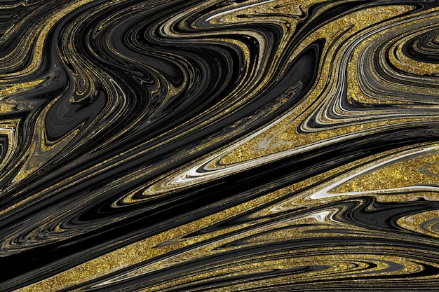 Black and gold marble texture