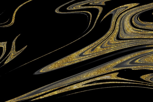 Black and gold marble texture