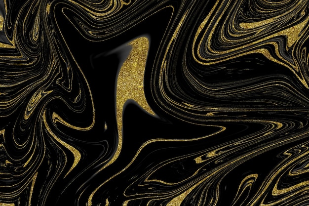 Black and gold marble texture