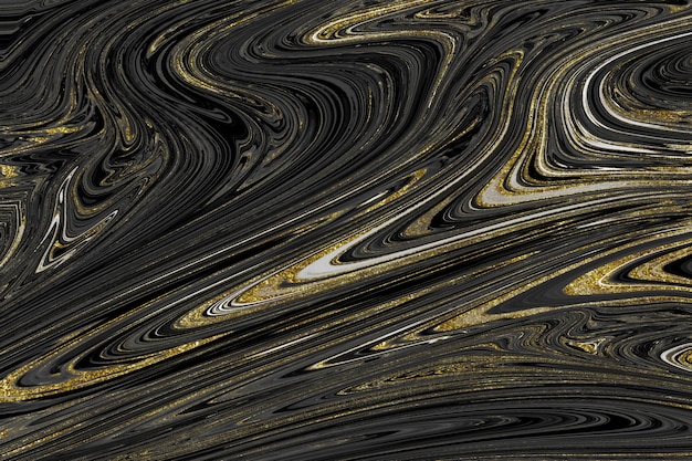 Black and gold marble texture