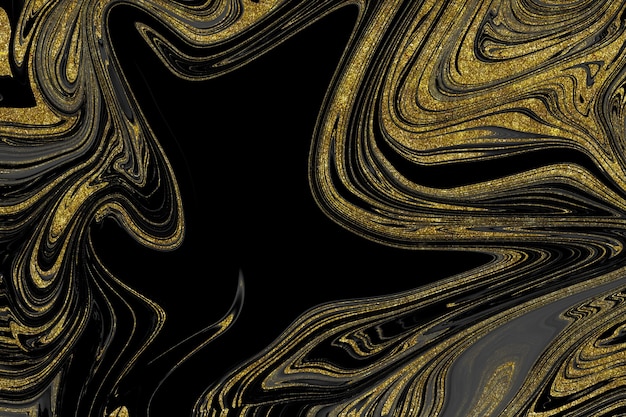 Black and gold marble texture