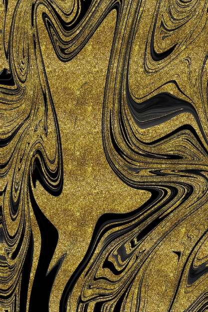 Black and gold marble texture