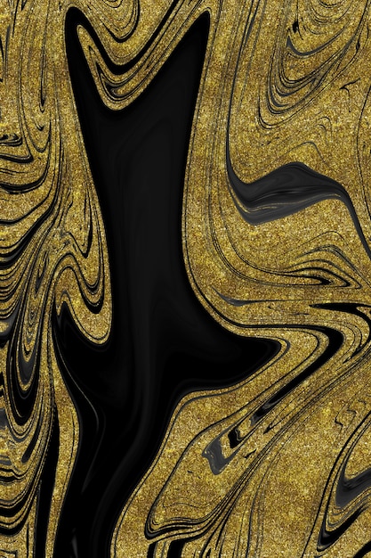 Black and gold marble texture