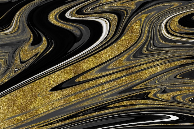 Black and gold marble texture