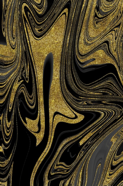 Black and gold marble texture