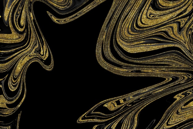 Black and gold marble texture