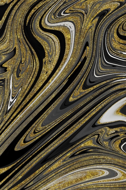 Black and gold marble texture