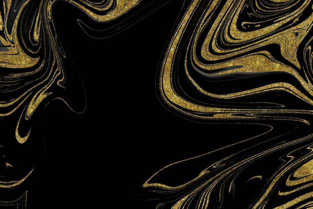 Black and gold marble texture