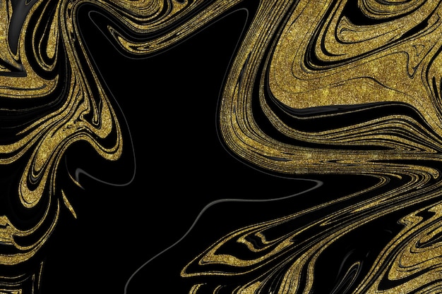 Black and gold marble texture