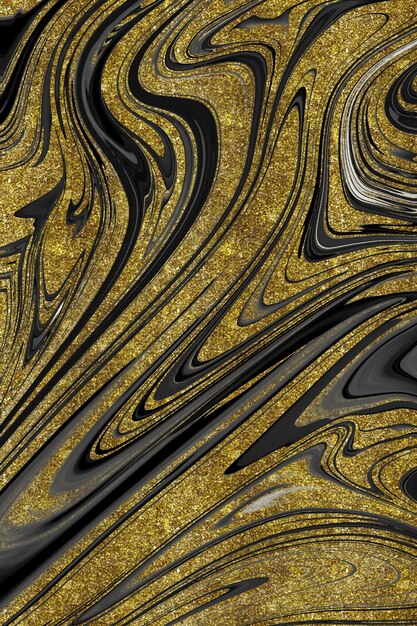 Black and gold marble texture