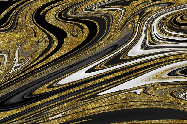 Black and gold marble texture