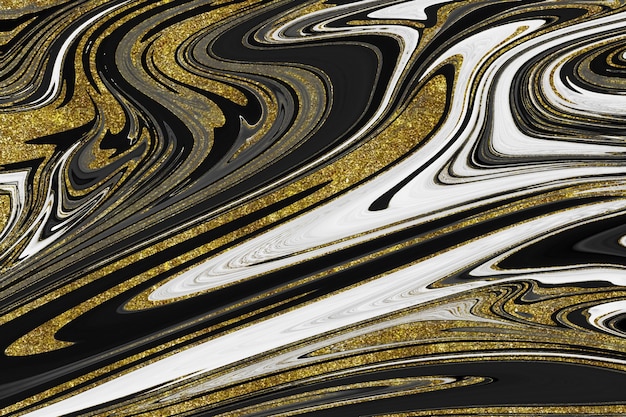 Black and gold marble texture