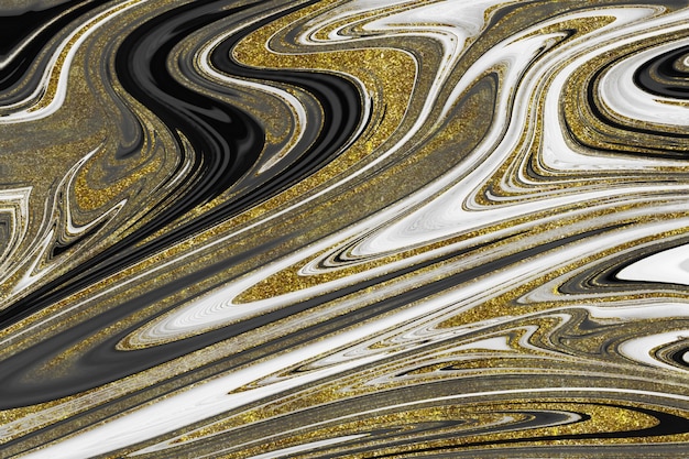 Black and gold marble texture