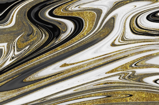 Black and gold marble texture