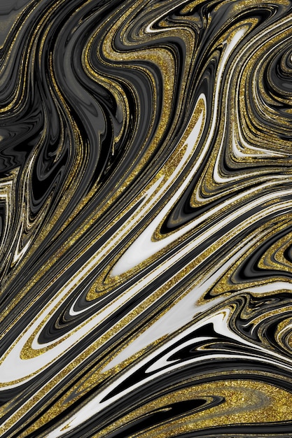 Black and gold marble texture