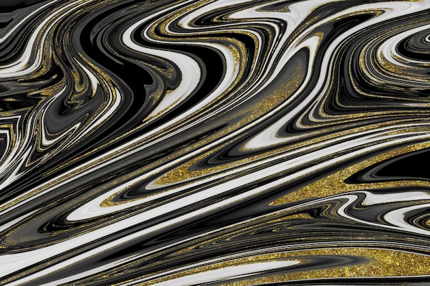 Black and gold marble texture