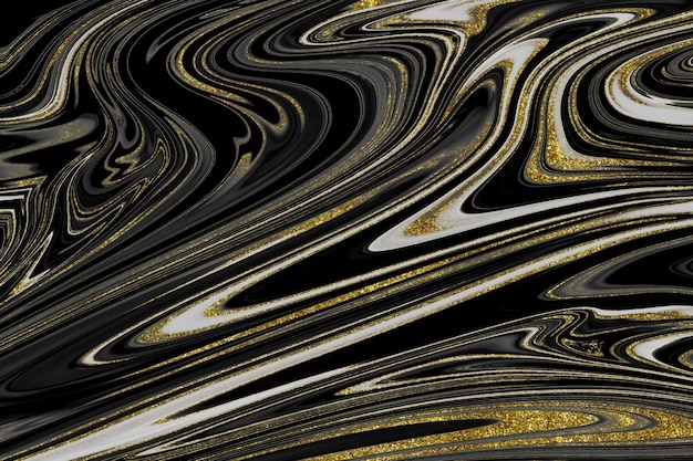 Black and gold marble texture