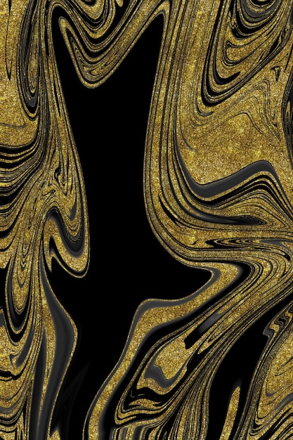 Black and gold marble texture