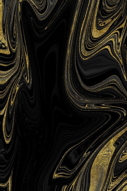 Black and gold marble texture