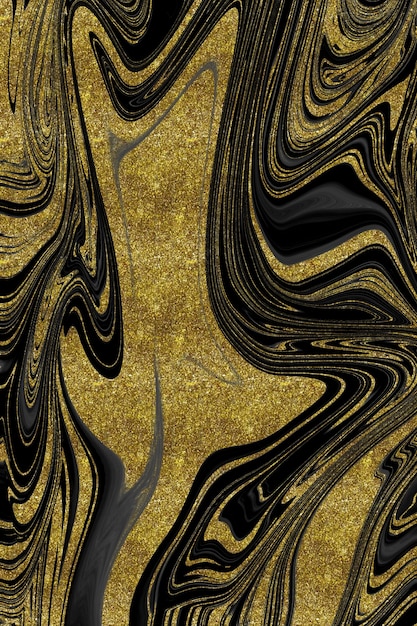 Black and gold marble texture