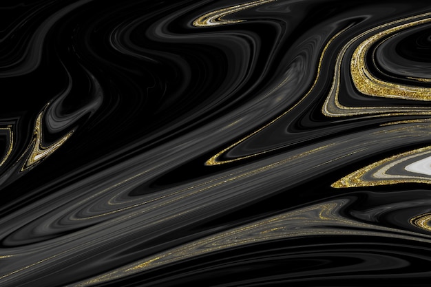 Black and gold marble texture