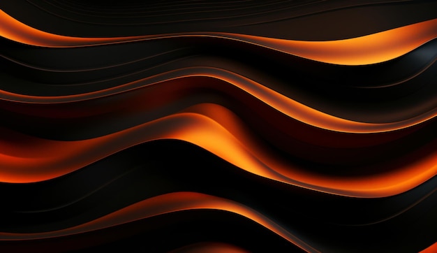 black gold and orange liquid 3d background wallpaper