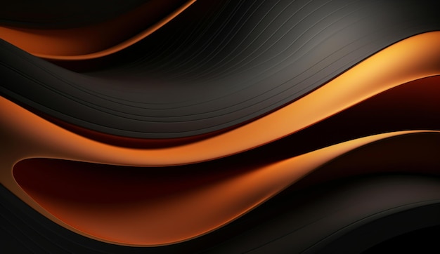 black gold and orange liquid 3d background wallpaper