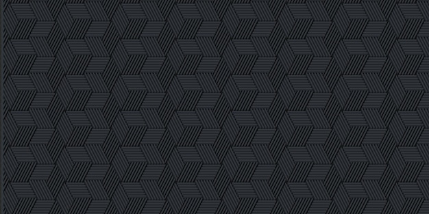 Photo black and gold seamless geometric pattern background