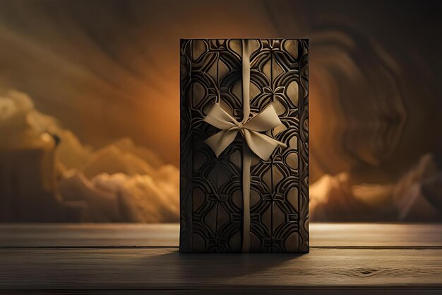 Photo black and golden premium packaging concept luxury branding template