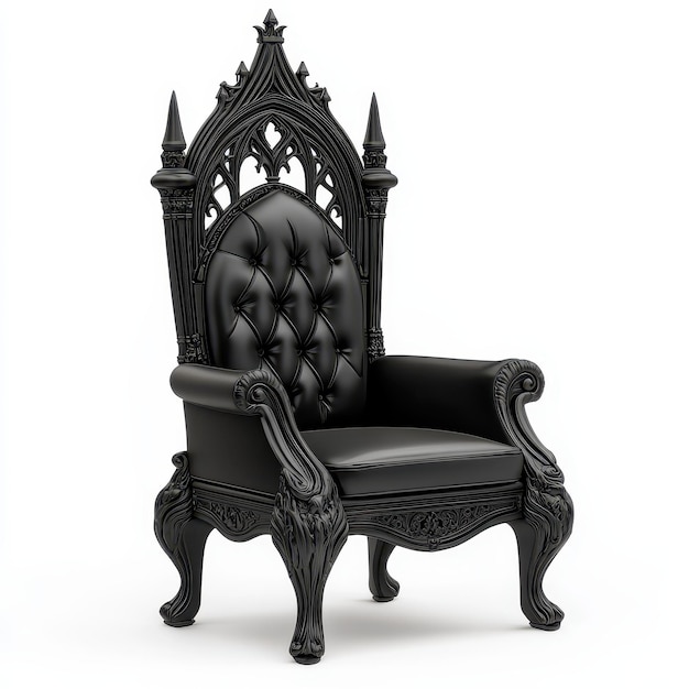 Black gothic throne chair shop