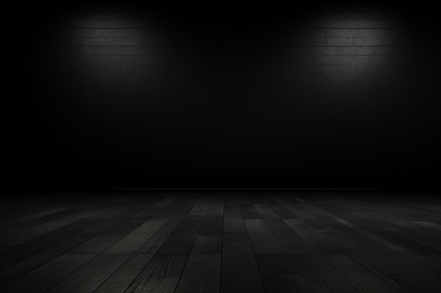 black gradient background and empty space