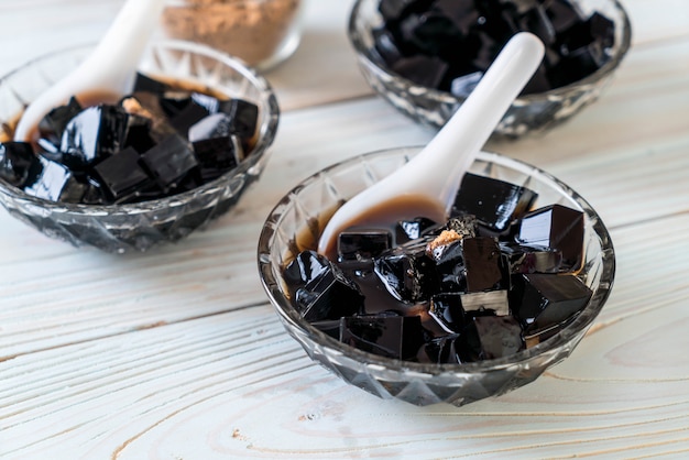 black grass jelly