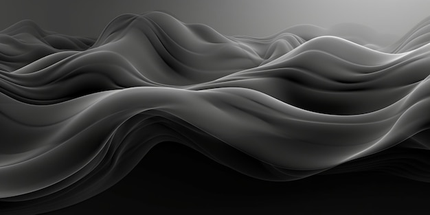 Black and gray digital wallpaper art abstract Luxury premium background Generative Ai