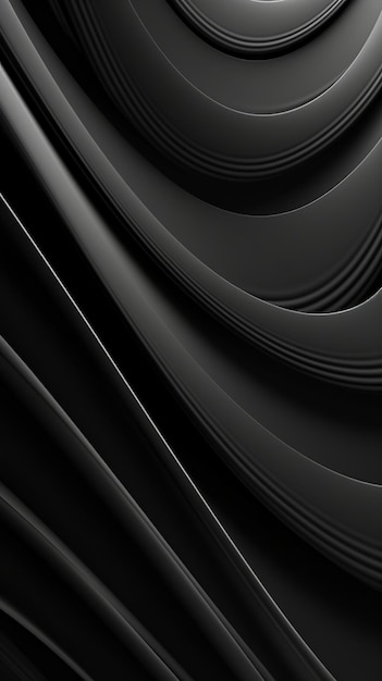 Black and gray digital wallpaper art abstract Luxury premium background Generative Ai