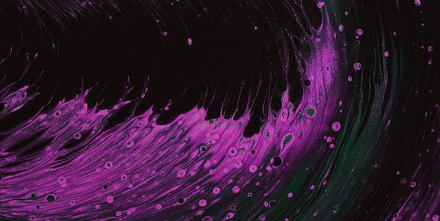 A black and green background with a purple and green swirl and the words " water " on the bottom.