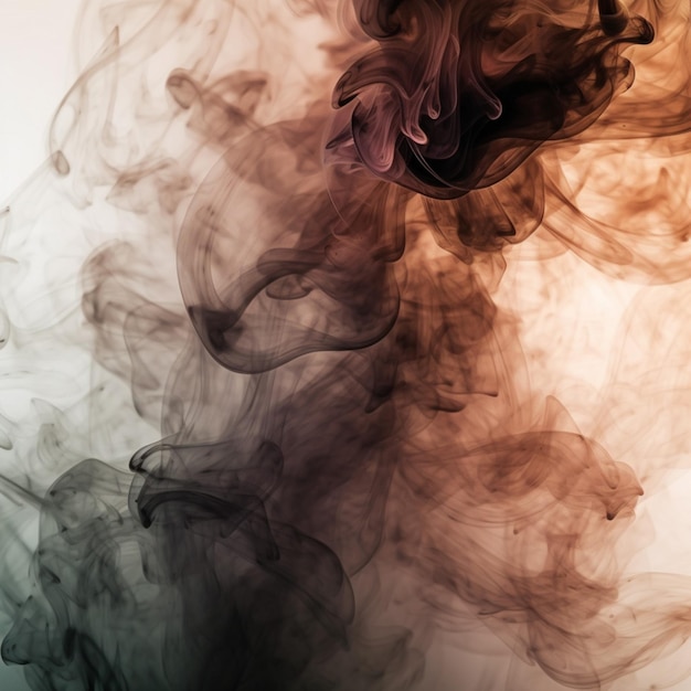 A black and green background with smoke in the middle