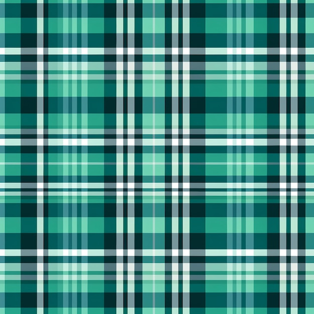 Black and green plaid pattern background texture AI generated