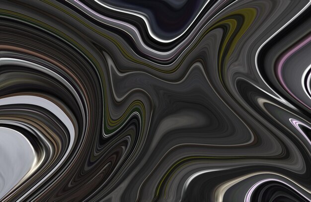 Photo a black and grey abstract background with a wavy pattern.