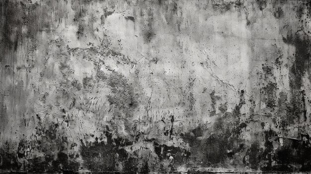 Black and Grey Photo of Old Cement Wall