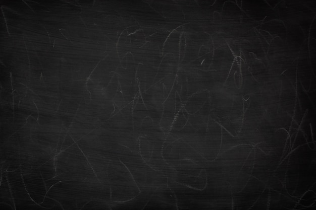 Black grunge dirty texture with copyspace. Abstract chalk rubbed out on blackboard or chalkboard background. Wallpaper with empty template and chalk traces or massage concept for all your design.