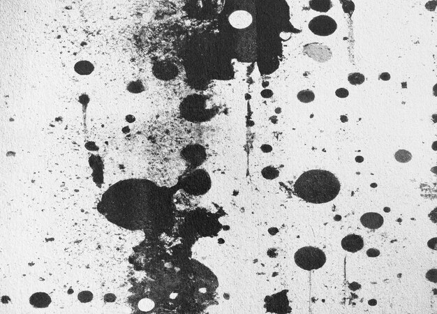 Black grunge ink splash and drops wallpaper