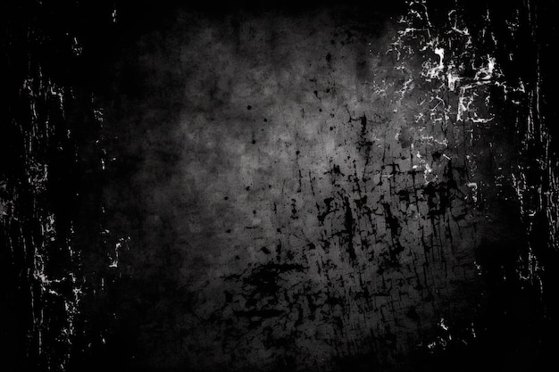 Photo black grunge scratched background old film effect dusty scary texture