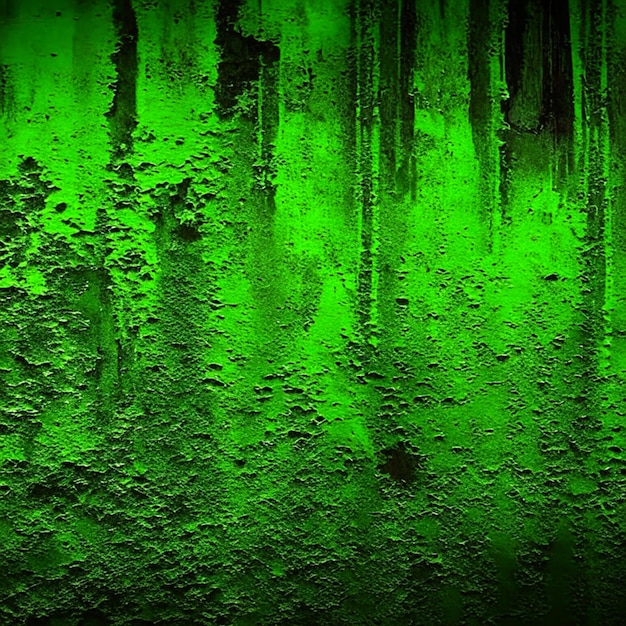 Black grungy green texture cement concrete wall abstract background