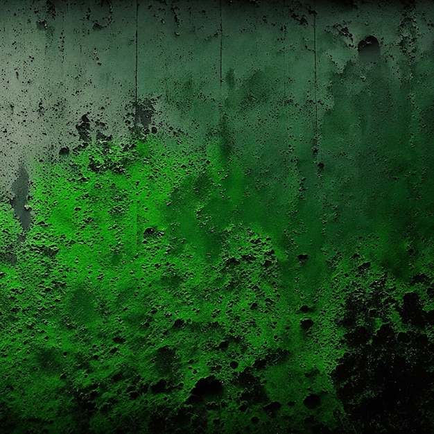 Black grungy green texture cement concrete wall abstract background