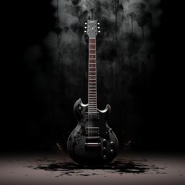 Photo black guitar