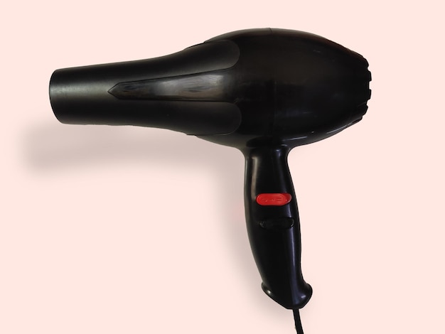 Photo a black hair dryer