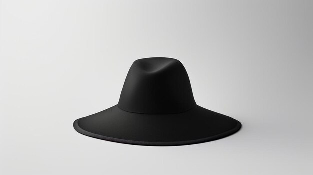 Photo black halloween witch hat isolated on white background